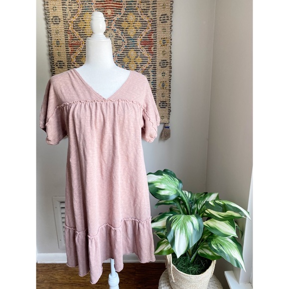 American Eagle Casual Ruffle Hem Sheath Dress